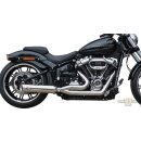 Classic Low Exit Exhaust System Black Coated