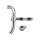1-1/4" Clamp-On Peg Mount for Highway Bars Chrome