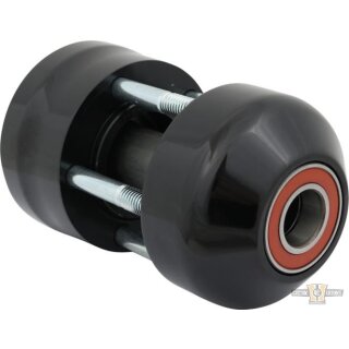 Front Wheel Hub Black Non-ABS Single Flange
