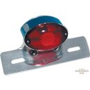 Mini Cateye Taillight with License Plate Bracket Chrome...