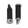 Rubber Footpegs with Chrome Ends Chrome