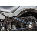 Square Softail Belt Guard Flat Black Satin