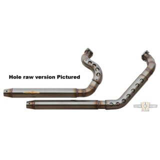 Outline Top Chopp Big Hole Konus Exhaust System Chrome Satin