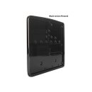 Inside License Plate Base Plate Belgian Size 174x140mm Black Satin