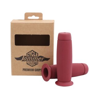 Blaster Grips Dark Red 1" Cable operated Throttle By Wire