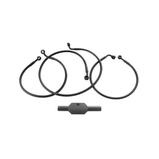 Ebony 2 Brake Line Kit Black Vinyl