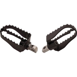MX Foot Pegs Black, Powder Coated