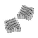 Ribbed Rocker Covers Chrome