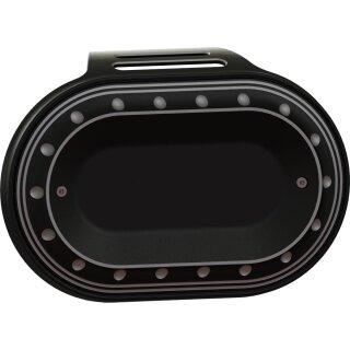 Drilled Oval Airbox Air Cleaner Cover Bi-Color Anodized