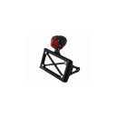 Horizontal License Plate Kit with LED Taillight Black Ops