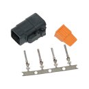 Deutsch DTM 4-Position Black Female Connector Black