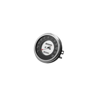 56-61 FL-Style Speedometer Scale: 120 mph; Scale Color: black/silver; Ratio 1:1
