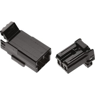 3-Wire Cap AMP Multilock Connector Housing Black