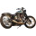 Softail Tracker 150 Tire, Black Powdercoated Struts Rear Fender Kit