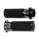 Arlen Ness Fusion billet deep cut grips black