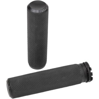 ARLEN NESS Knurled schwarz Custom Griffe für Harley 74-22