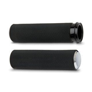 ARLEN NESS Knurled Custom Griffe chrom für Harley Softail Touring 08-24 TBW