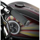 ARLEN NESS Knurled Custom Griffe schwarz für Harley Softail Touring TBW 08-25