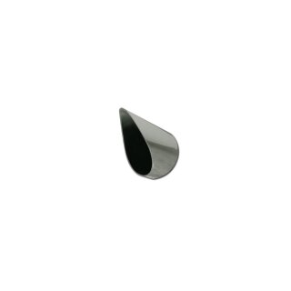 Slant Endcap E3 BLK. Straight Black 70 mm
