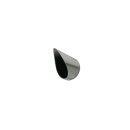 Slant Endcap E3 BLK. Straight Black 70 mm