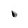 Slant Endcap E3 BLK. Straight Black 70 mm
