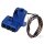 Switch Housing, RR90, 3-Button, Cable/Hydraulic Clutch, Mirror Hole, Blue Anodized