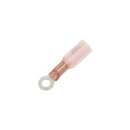 0,7-1,2 mm Heat Sealable #8 Ring Terminal Pink