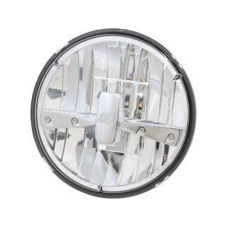 Type 3 7" Headlight Insert Chrome bulb shield Chrome Clear