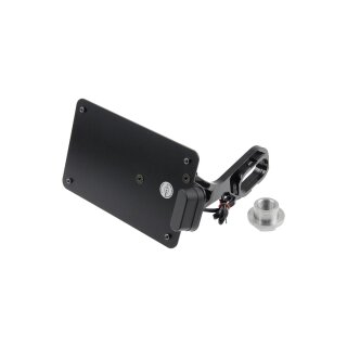 Sidemount License Plate Bracket Kit France V2 210 x 130 mm Black Powder Coated