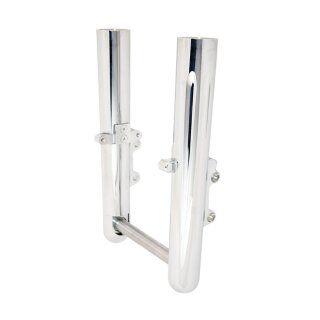 Arlen Ness Hot Legs dual disc Deep Cut, chrome