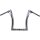 430 Extra Tall Flow Bar Super Fat Road Glide Handlebar with 1 1/4" Clamp Diameter 1,4" Raw Throttle By Wire