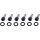 Exhaust Screw Kits Gloss Black Powder Coated