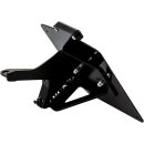 Germany Short License Plate Side Mount Kit Flat Black Satin
