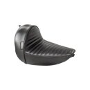 Stubs Pleated Stitch Seat Black Vinyl