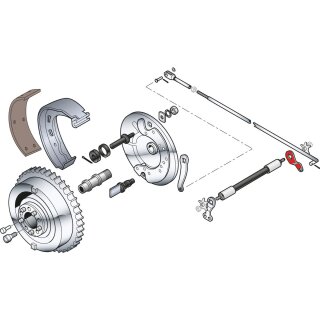 BRAKE SHAFT LEVER LEFT