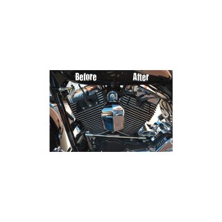 Black Hi-Lighted Finned Headbolt Covers T/C Carburator 99-06