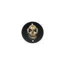 Skull Point Cover 2-hole, vertical Black Gold
