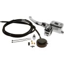 Hydraulic Clutch Conversion Kit With 80" hose Chrome