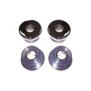 Heavy-Duty Polyurethane Handlebar Damper Kit Chrome Clear