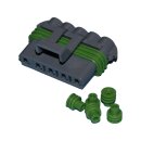 Delphi-Packard Weatherpack, 5-Wire Female Connector With...