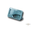 Curved Horizontal Side Mount License Plate Kit Chrome