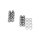 Acorn Cylinder Base Hardware Kit Chrome