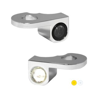 NANO Series LED Turn Signals/Position Light Chrome Smoke LED