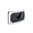 Chrome Hot-Shot Curved License Plate Mount