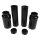 6-Piece Fork Covers with lower Fork Aluminum Covers Without Cult-Werk Logo Black Gloss Powder Coated