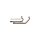 Top Chopp Big Hole Spoon Outline / Headpipes 2 1/2“ VA Satin , Heat Shield Top Chopp Big Hole 14up black hole