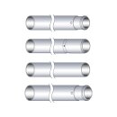 41mm Fork Tubes 49-76 FL +2" Show Chrome 22,5"