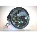 7" H4 Headlight Insert with Clear Lens and Parking Light With parking light Chrome Clear