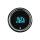 Round Mini Speedo/Tacho Combo Instrument Scale: 255 mph; 255 km/h; Scale Color: black Chrome 52.3875 mm