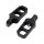 Stubby Serrated Adjustable Foot Pegs Stubby Version Black, Anodized